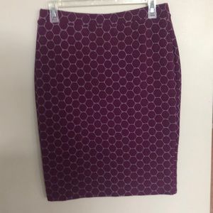 Maroon pencil skirt